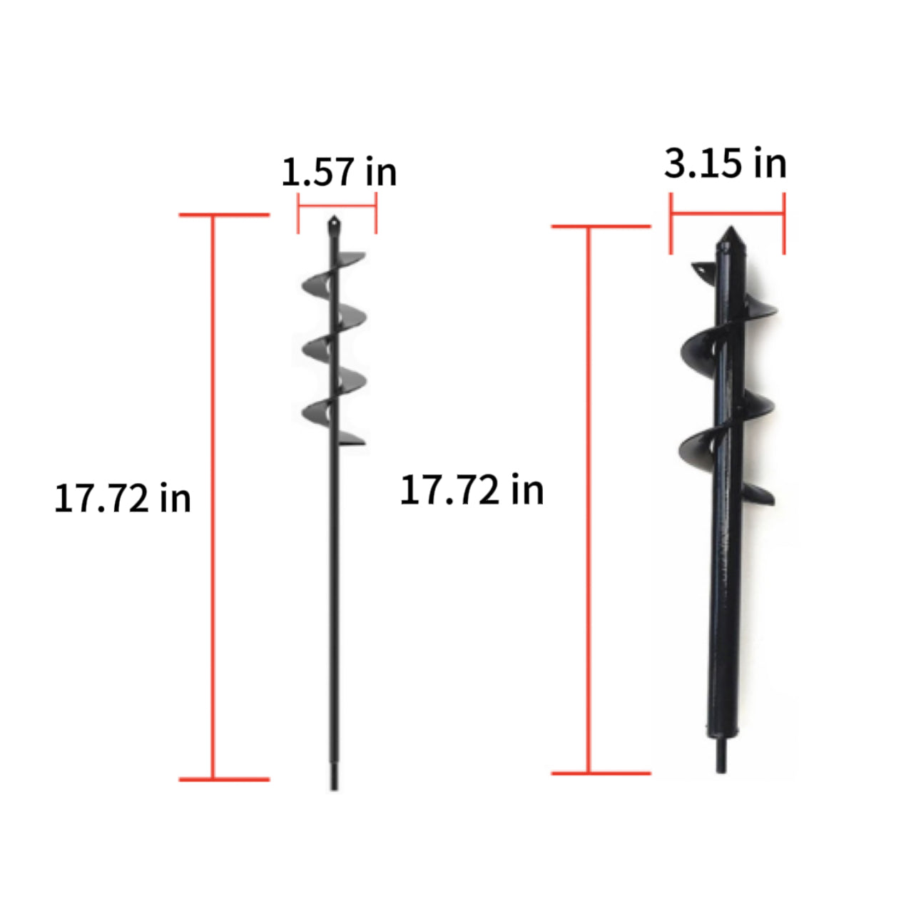 Simple Garden Auger Spiral Drill Bit