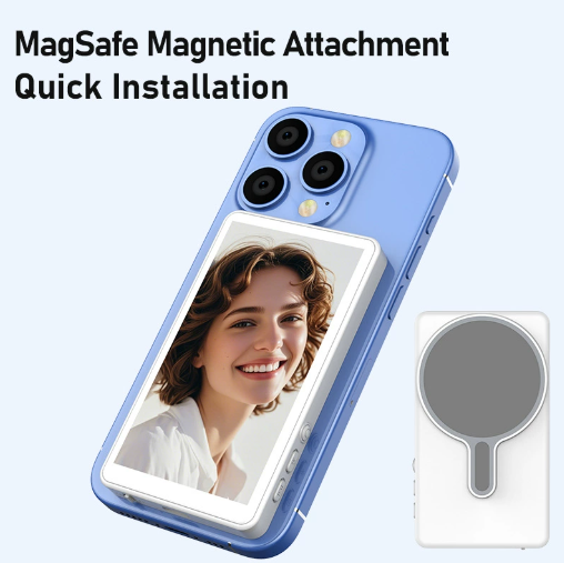 Magnetic Rear Camera Selfie Display