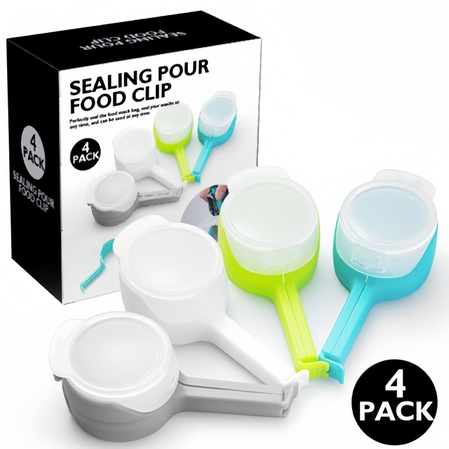Food Storage Sealing Clip(4 Colors in a Set)