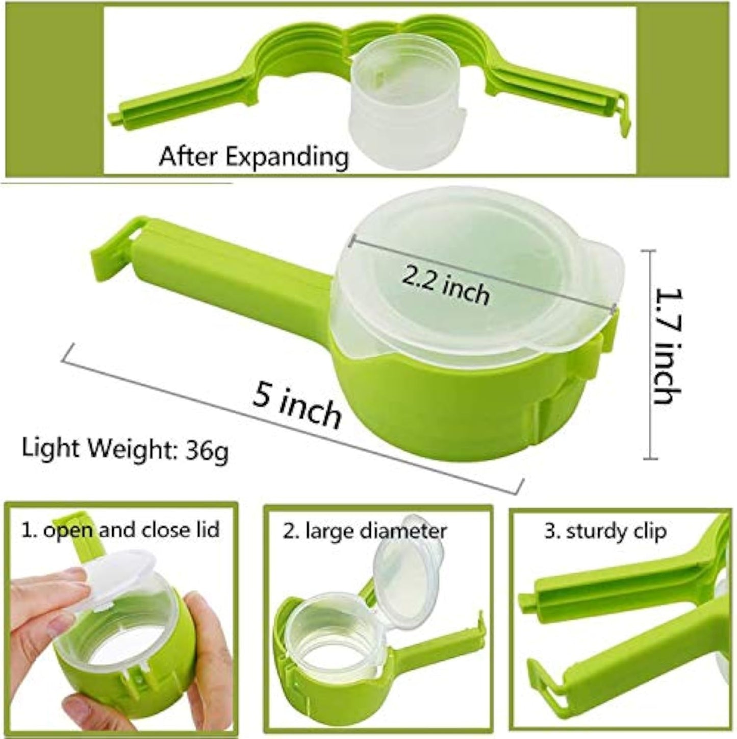 Food Storage Sealing Clip(4 Colors in a Set)