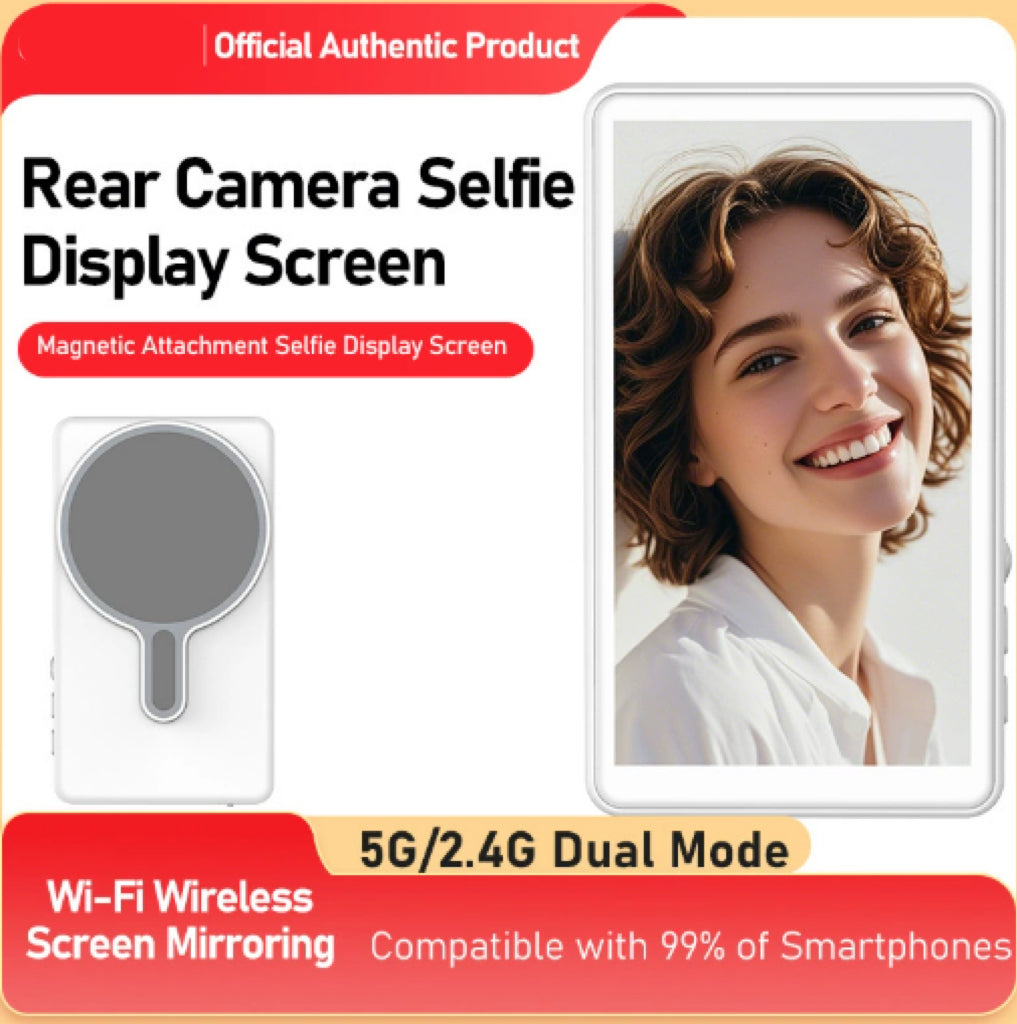 Magnetic Rear Camera Selfie Display