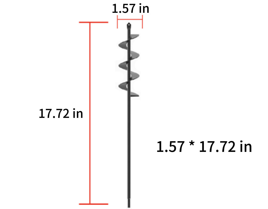 Simple Garden Auger Spiral Drill Bit