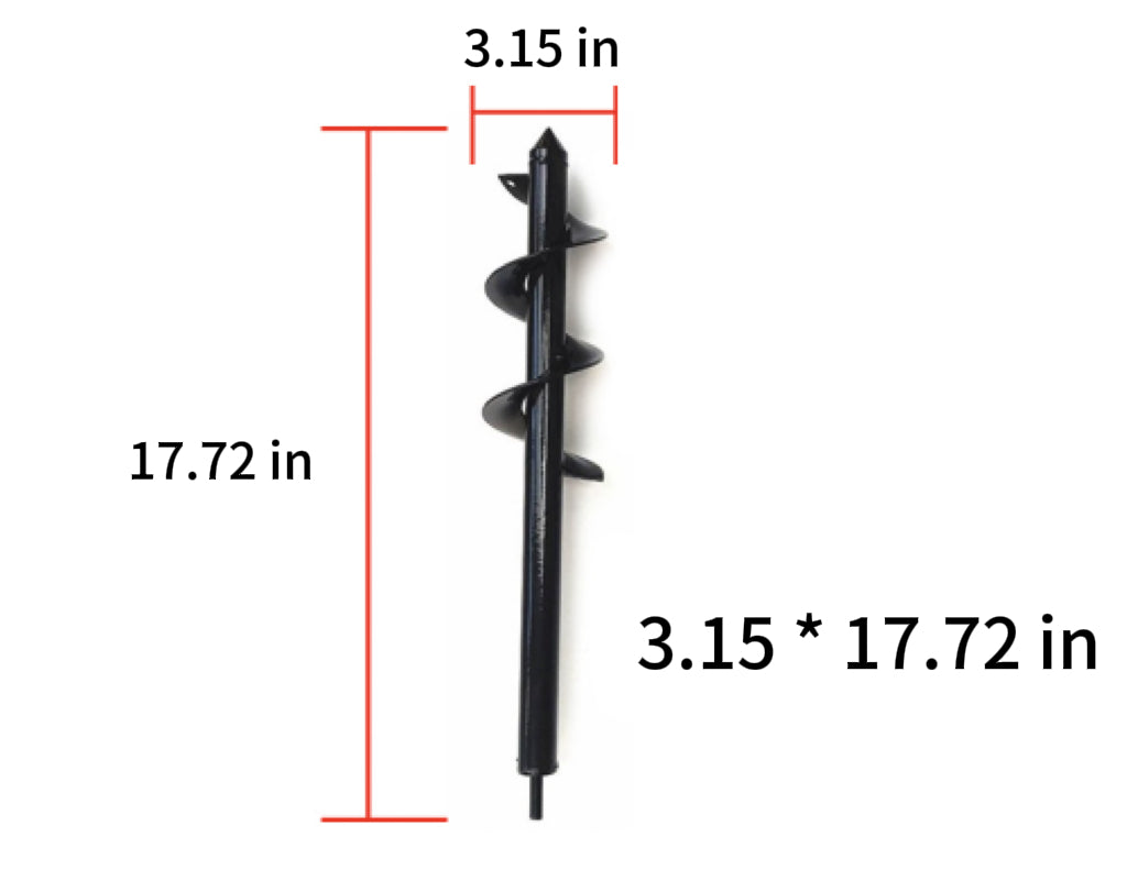 Simple Garden Auger Spiral Drill Bit