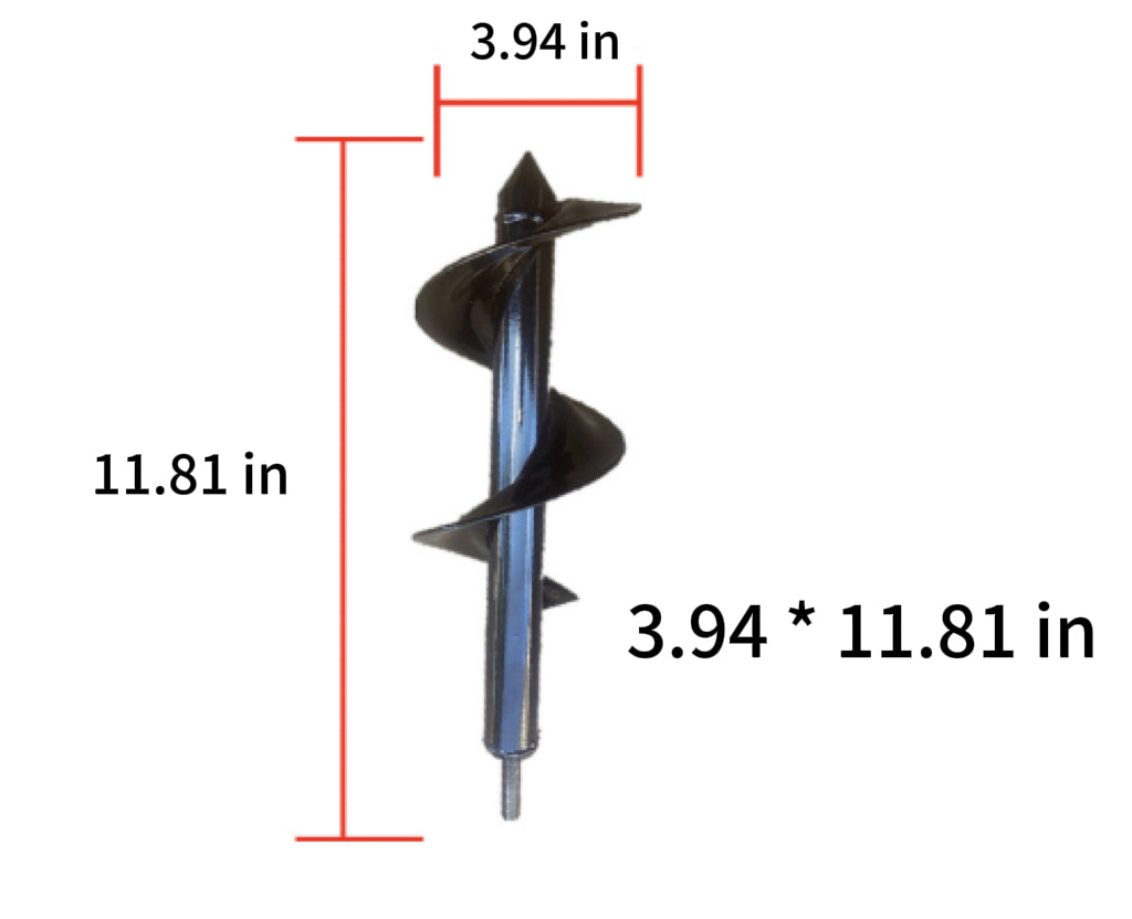 Simple Garden Auger Spiral Drill Bit