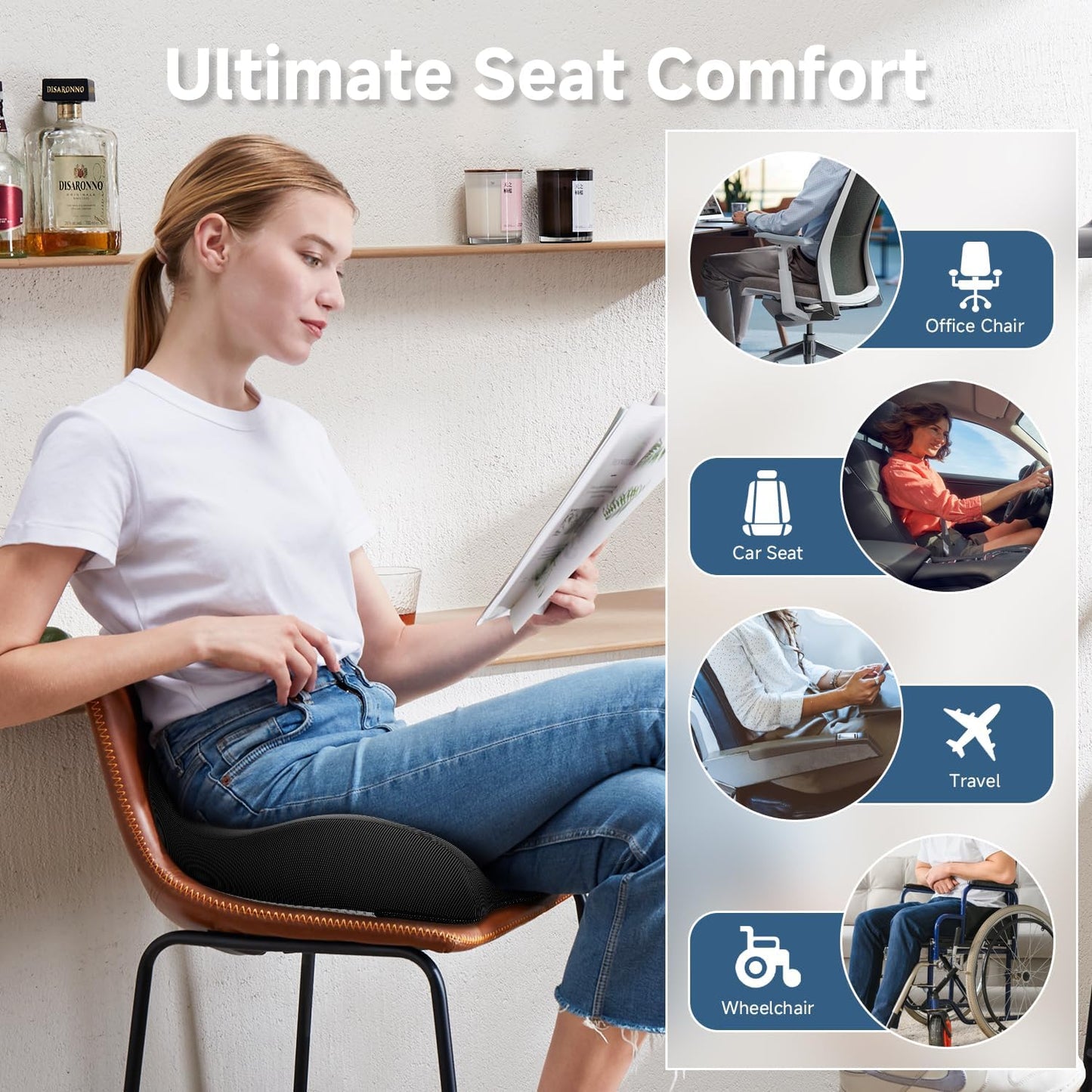 Memory Foam Seat Cushion