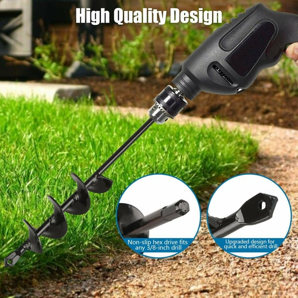 Simple Garden Auger Spiral Drill Bit
