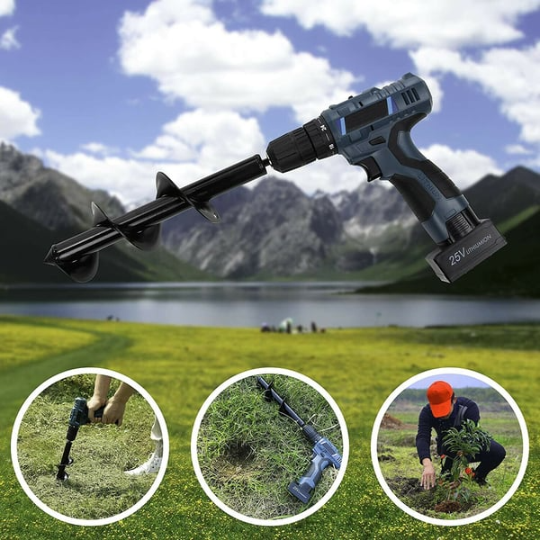 Simple Garden Auger Spiral Drill Bit