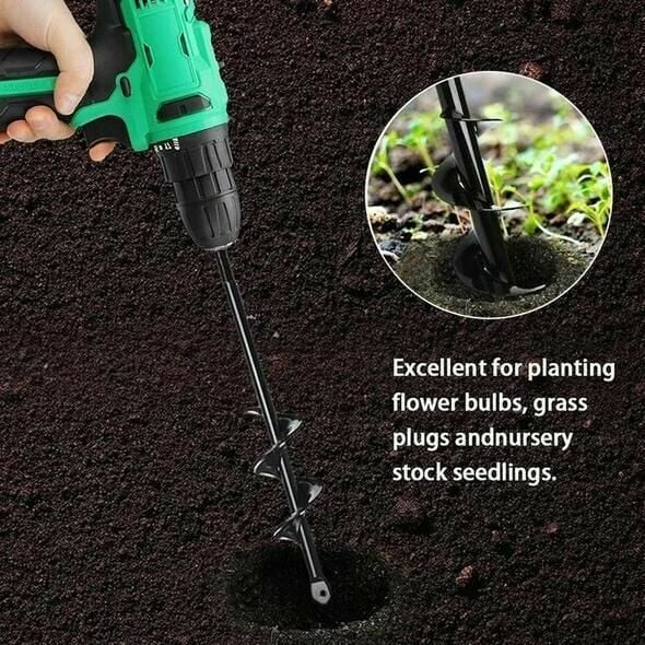 Simple Garden Auger Spiral Drill Bit