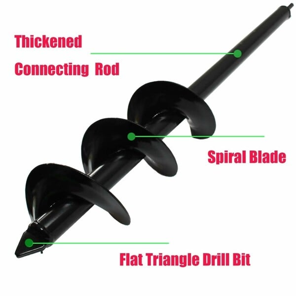 Simple Garden Auger Spiral Drill Bit