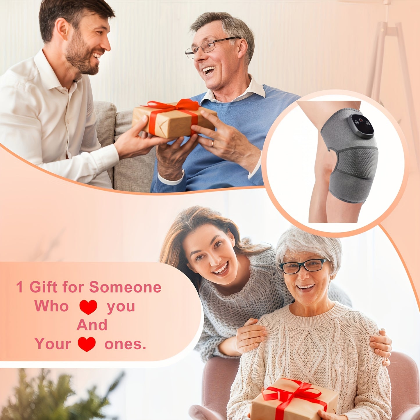 Knee Heating and Massage Device