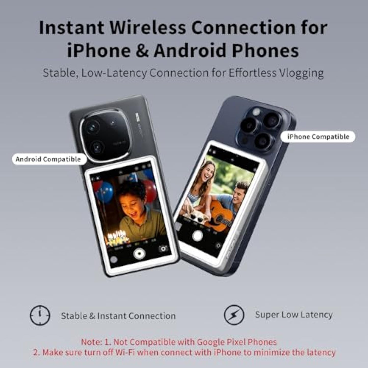 Magnetic Rear Camera Selfie Display