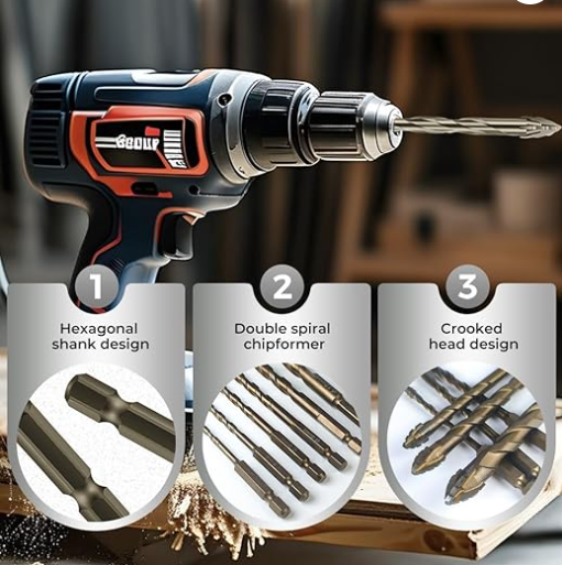 New Quad Edge Sawtooth Drill Bit