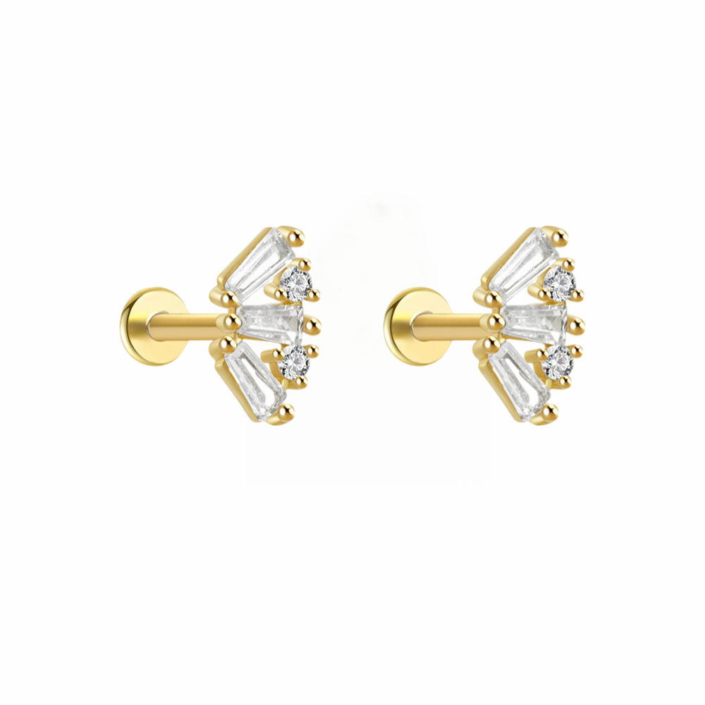 14K Gold Plated/18K Gold Vermeil Small Huggie Earrings for Women | 925 Sterling Silver Post, Comfortable & Hypoallergenic