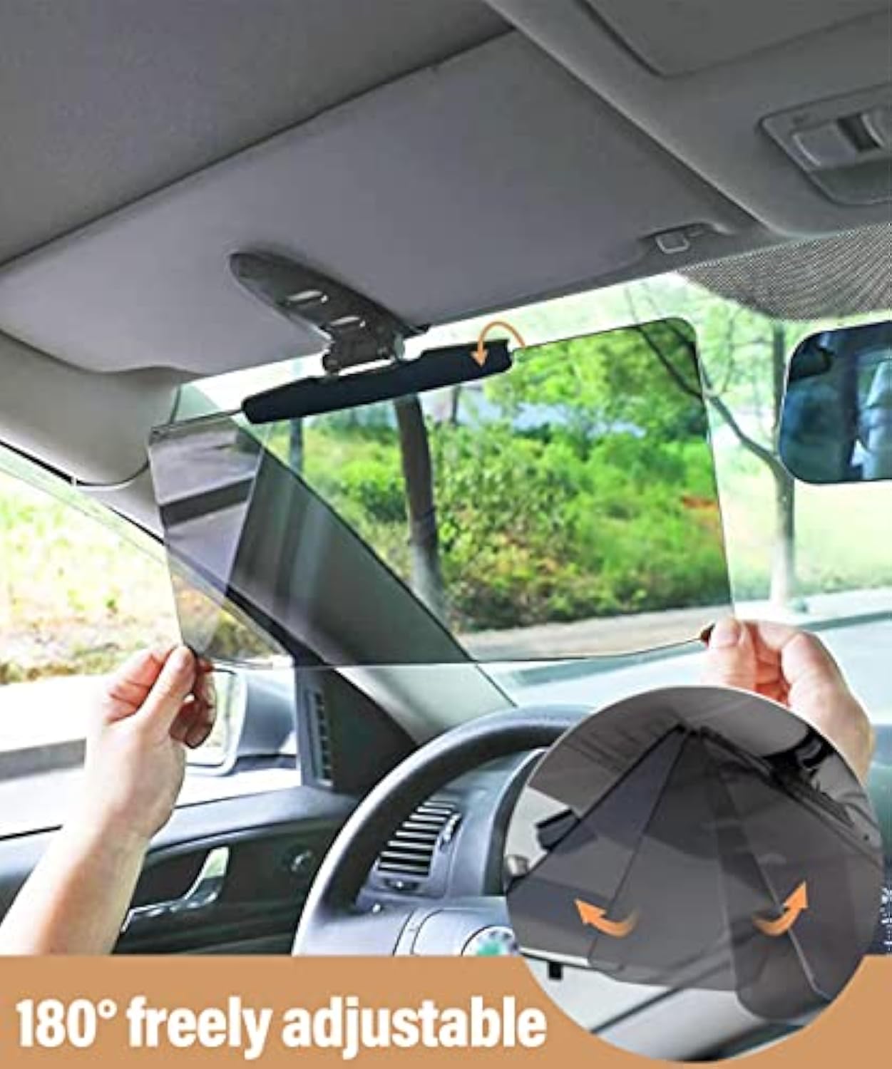 Anti-Glare Driving Visor for Sun Glare & Snow Blindness