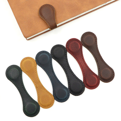 Personalized Magnetic Leather Bookmark