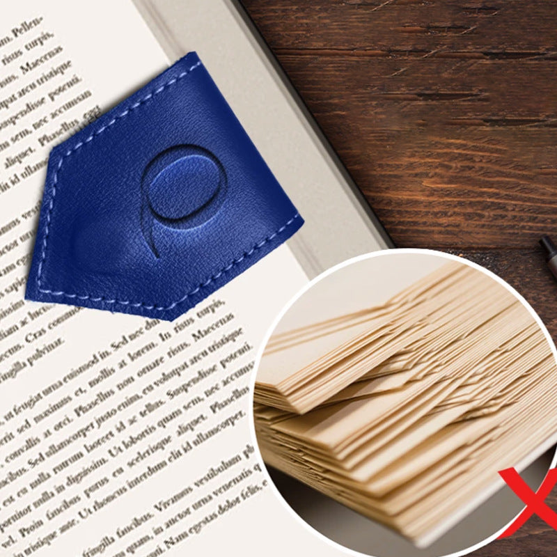 Personalized Magnetic Leather Bookmark