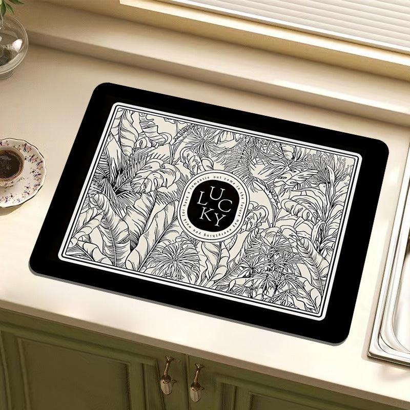 Diatomaceous Earth Kitchen Draining Mat