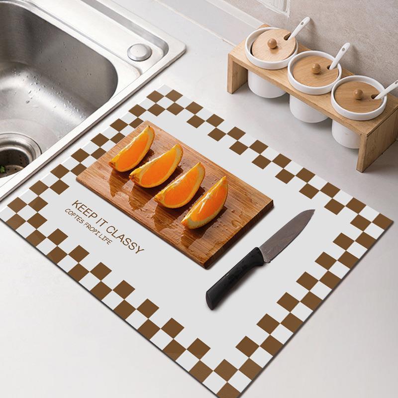 Diatomaceous Earth Kitchen Draining Mat
