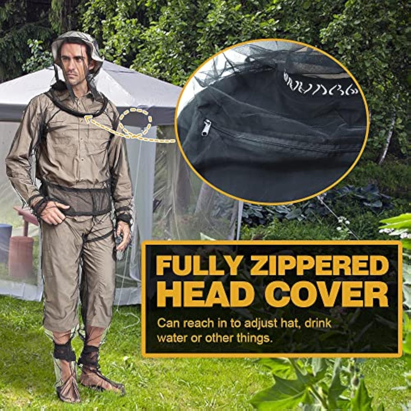 Outdoor Mosquito Net Clothing Set