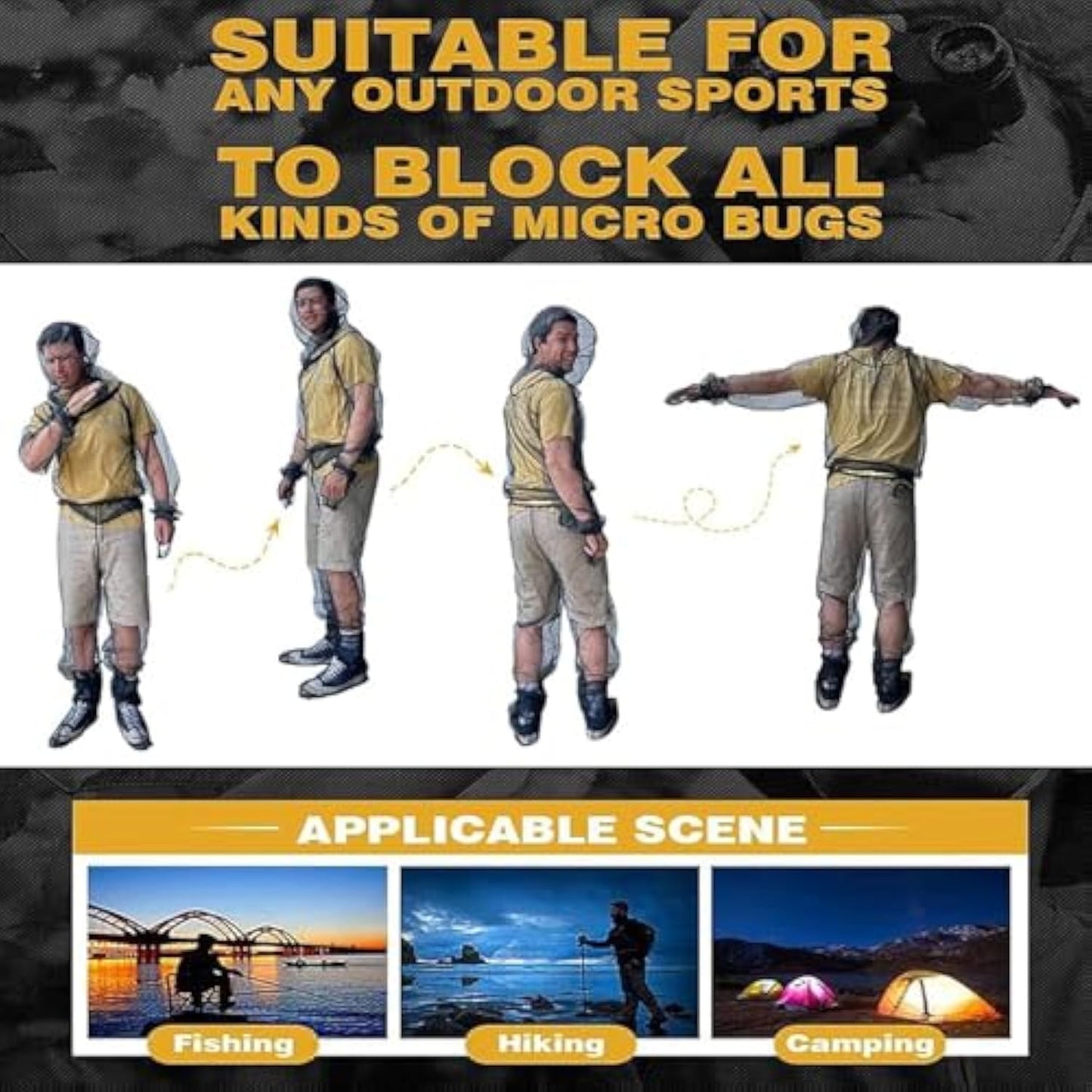 Outdoor Mosquito Net Clothing Set