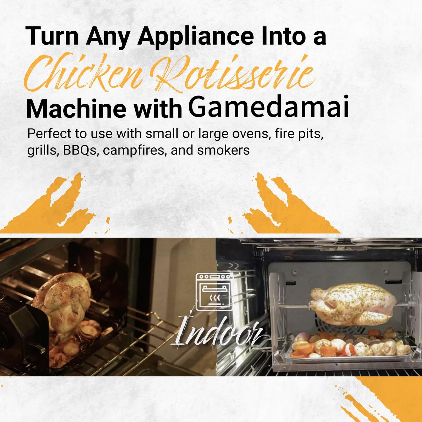 Stainless Steel Rotating Grill