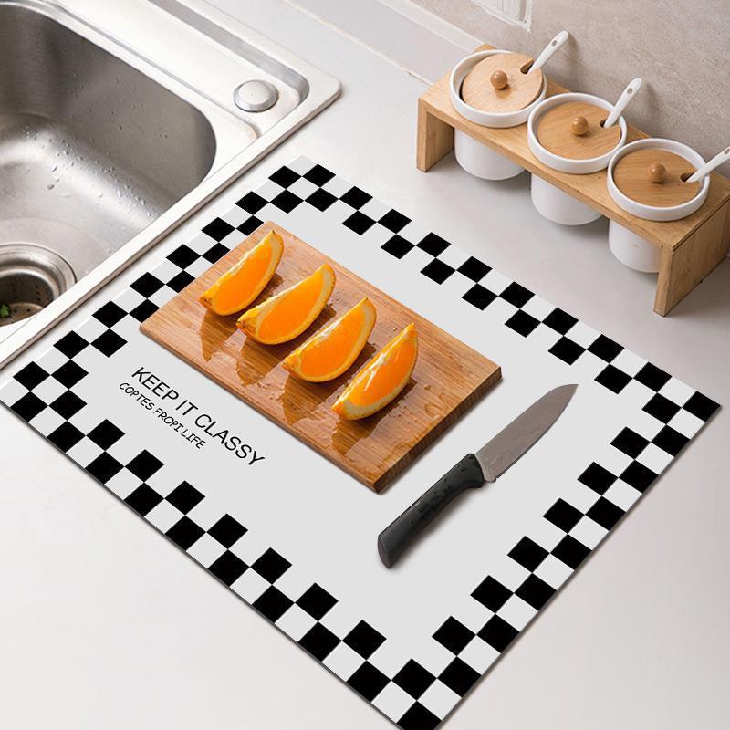 Diatomaceous Earth Kitchen Draining Mat