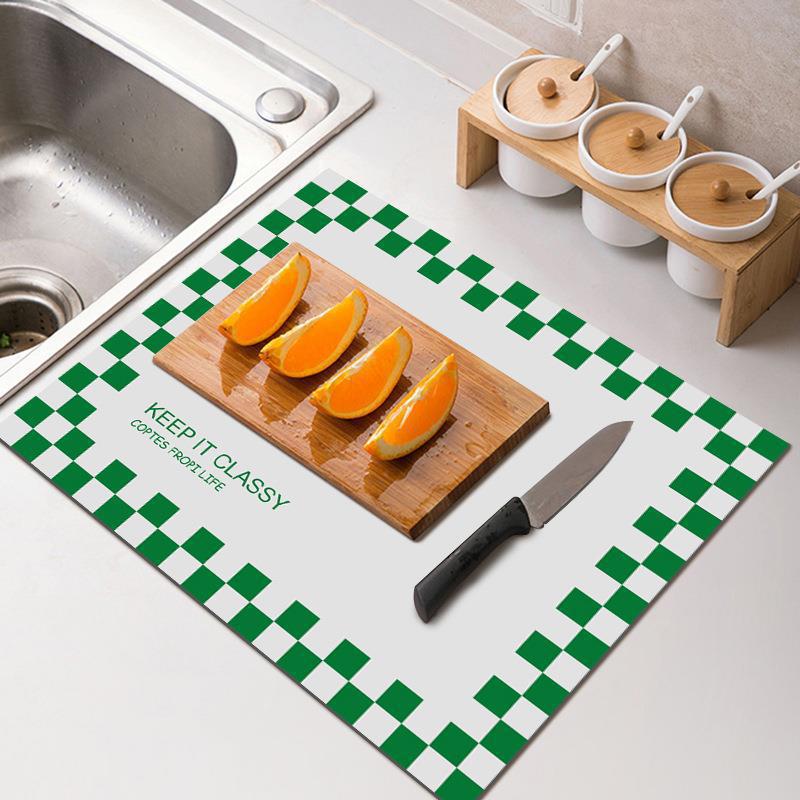 Diatomaceous Earth Kitchen Draining Mat