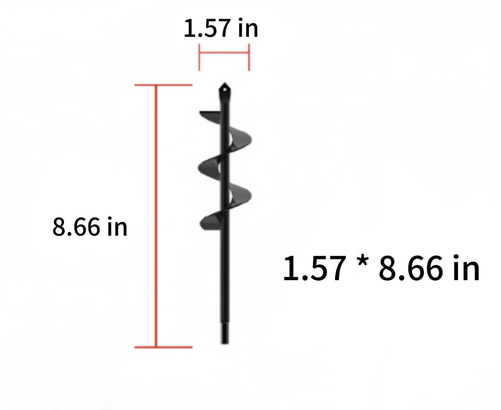 Simple Garden Auger Spiral Drill Bit