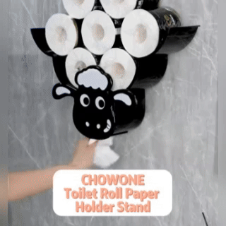 Wall-mounted Sheep-shaped Toilet Paper Holder
