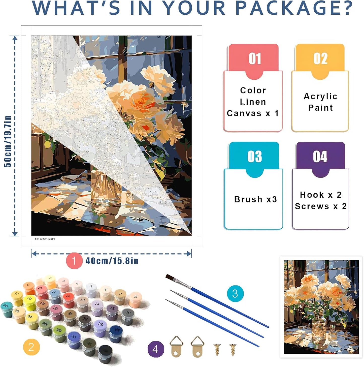 Jesus Portrait Paint by Numbers Kit-The Holy Light