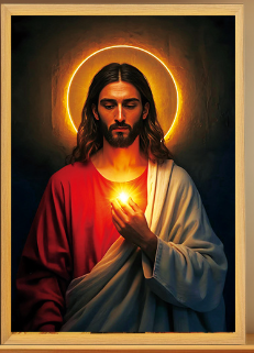 Plug-in Jesus Table Lamp