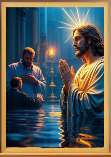 Plug-in Jesus Table Lamp