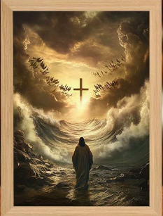 Plug-in Jesus Table Lamp