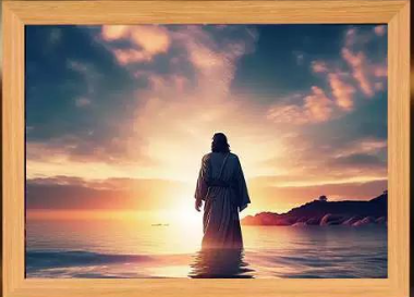Plug-in Jesus Table Lamp