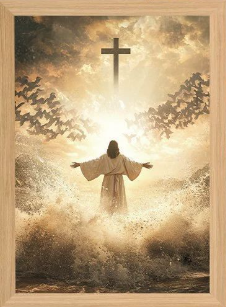 Plug-in Jesus Table Lamp