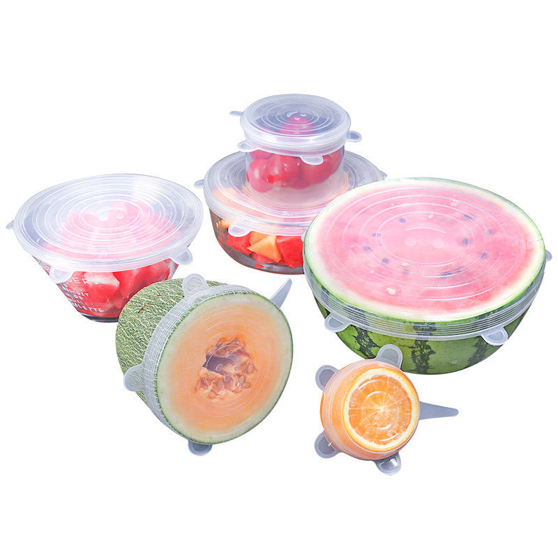 Silicone Stretch Lids – 6 Sizes In 1 Set | Reusable & Airtight Food Covers