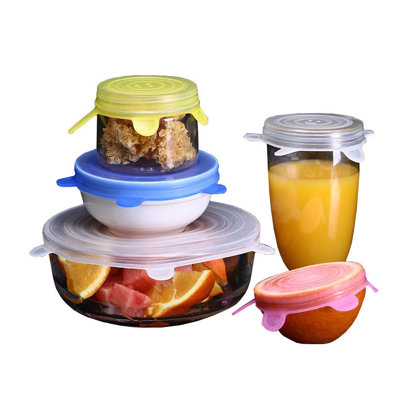Silicone Stretch Lids – 6 Sizes In 1 Set | Reusable & Airtight Food Covers