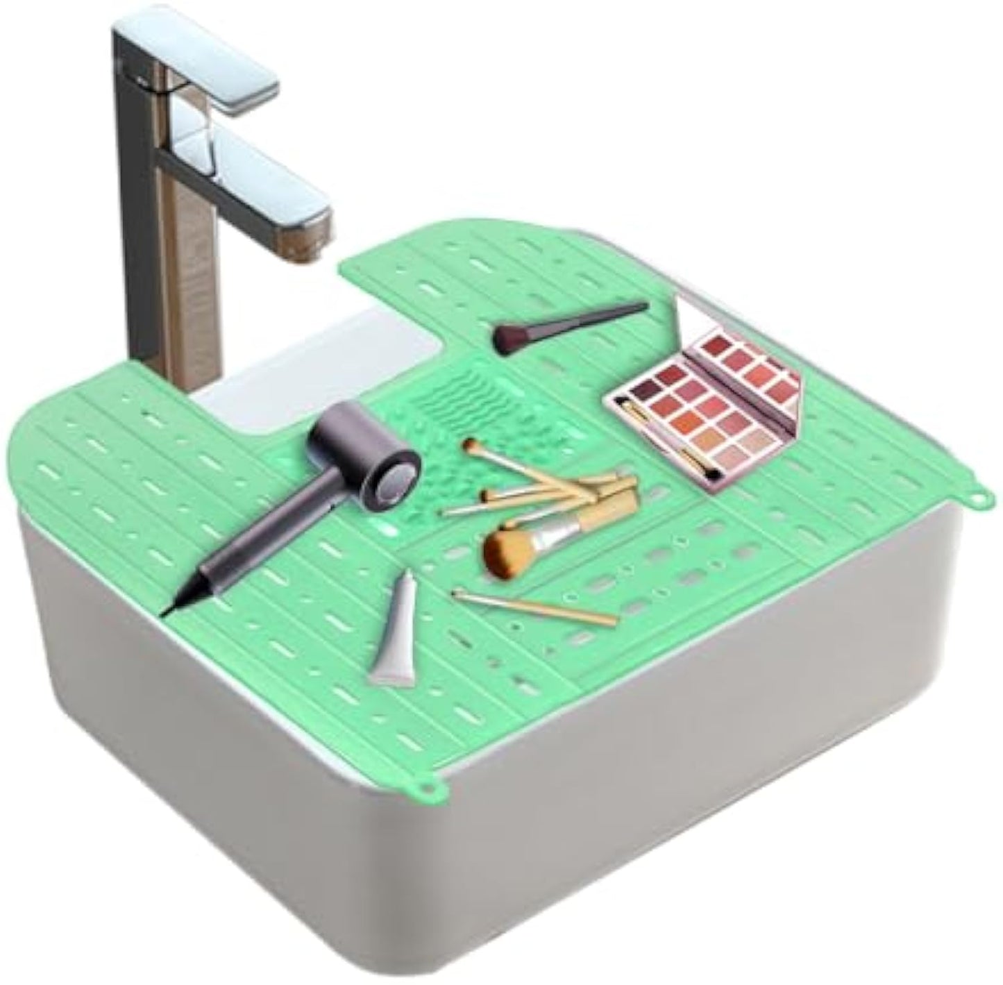 Folding sink cover