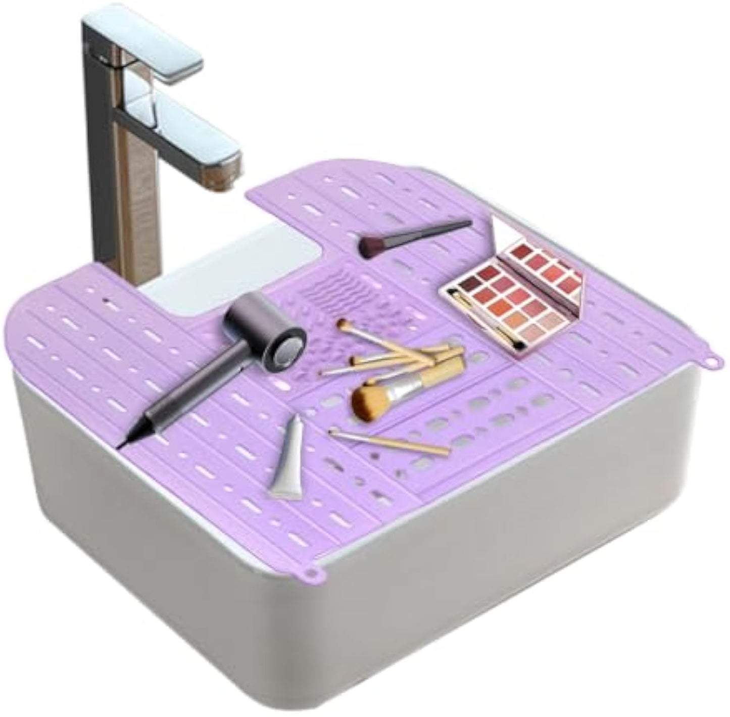 Folding sink cover