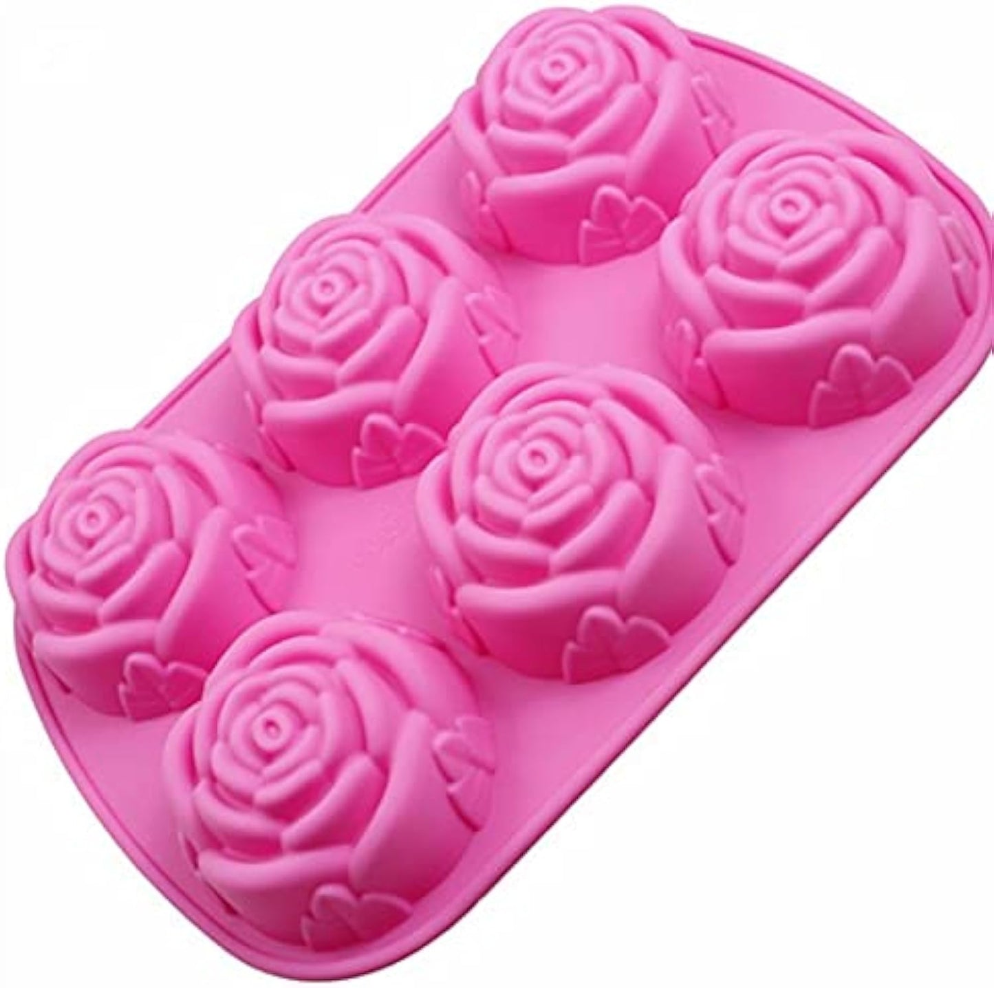 Silicone Mold for Rose-Shaped Cakes, Soap, Chocolate, and Ice Cubes