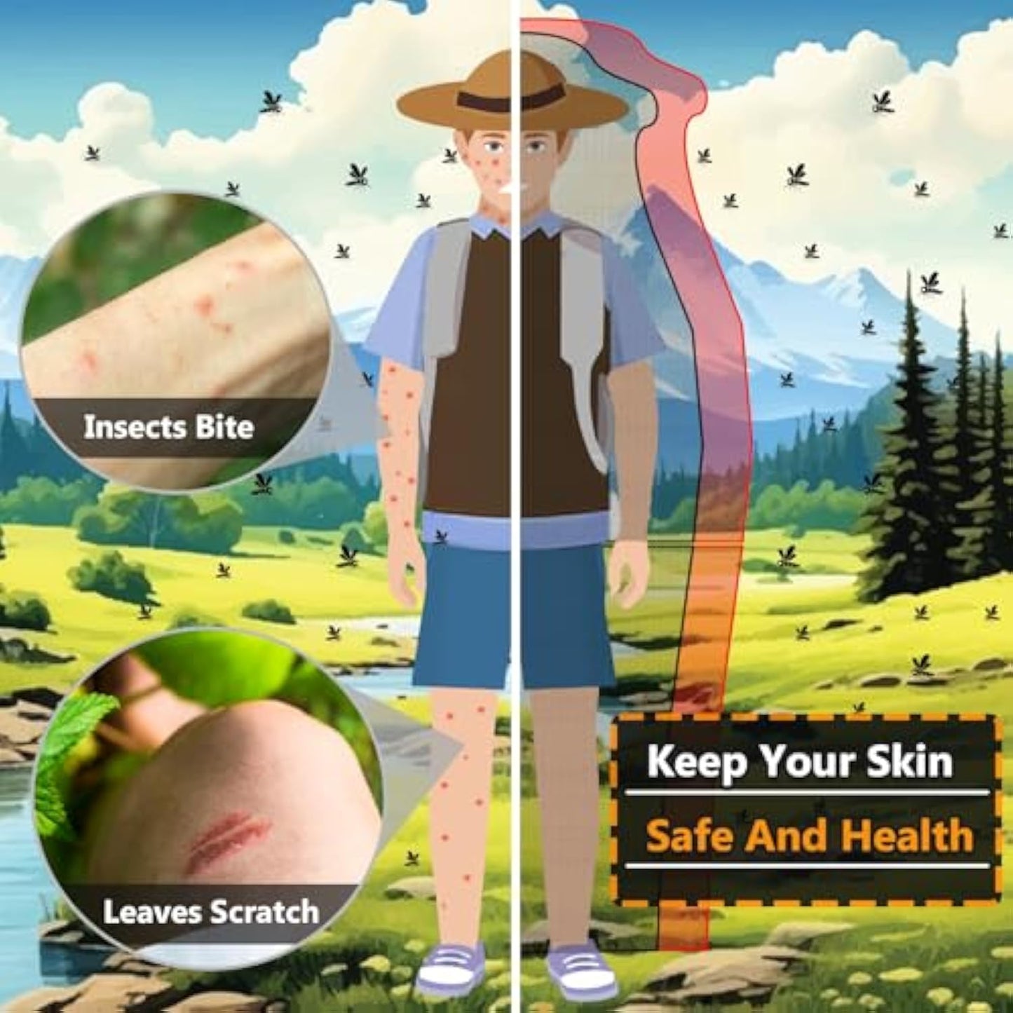 Outdoor Mosquito Net Clothing Set