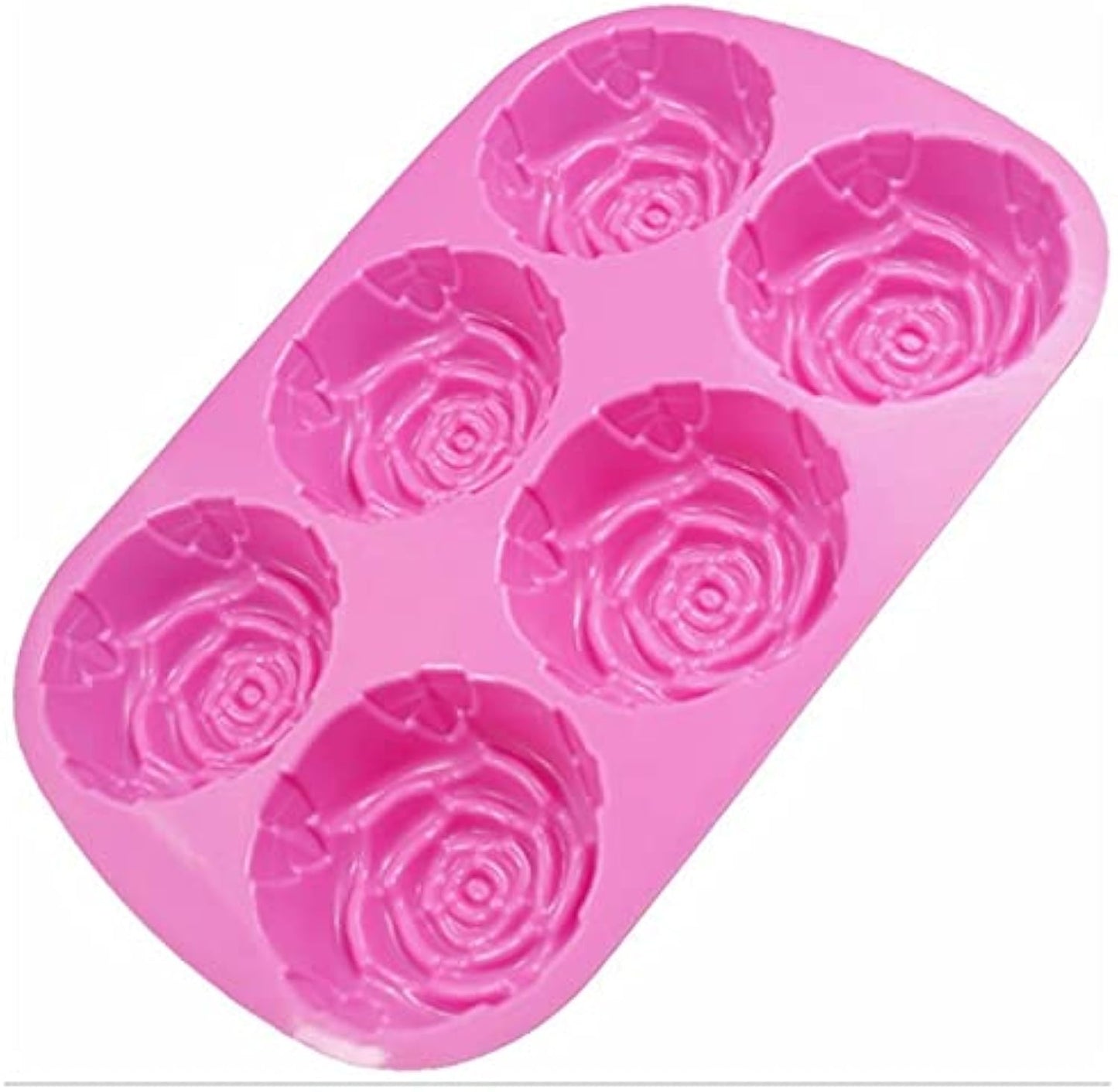 Silicone Mold for Rose-Shaped Cakes, Soap, Chocolate, and Ice Cubes
