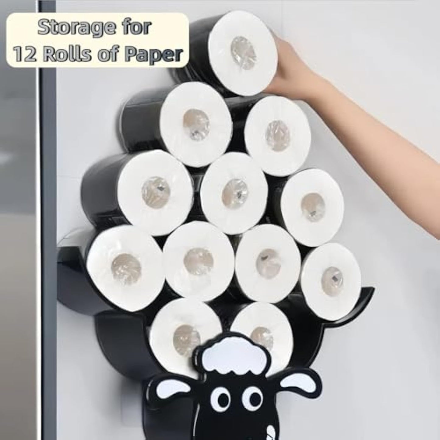 Wall-mounted Sheep-shaped Toilet Paper Holder
