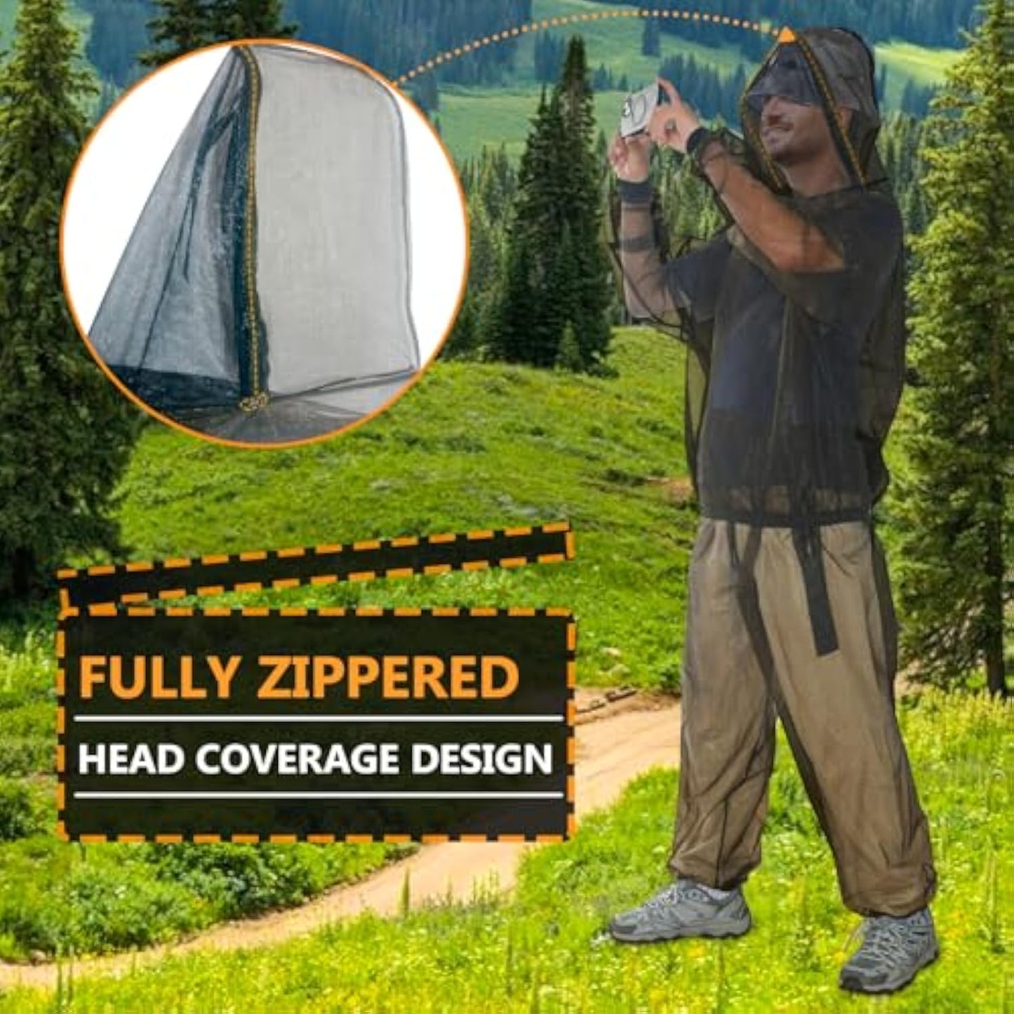 Outdoor Mosquito Net Clothing Set