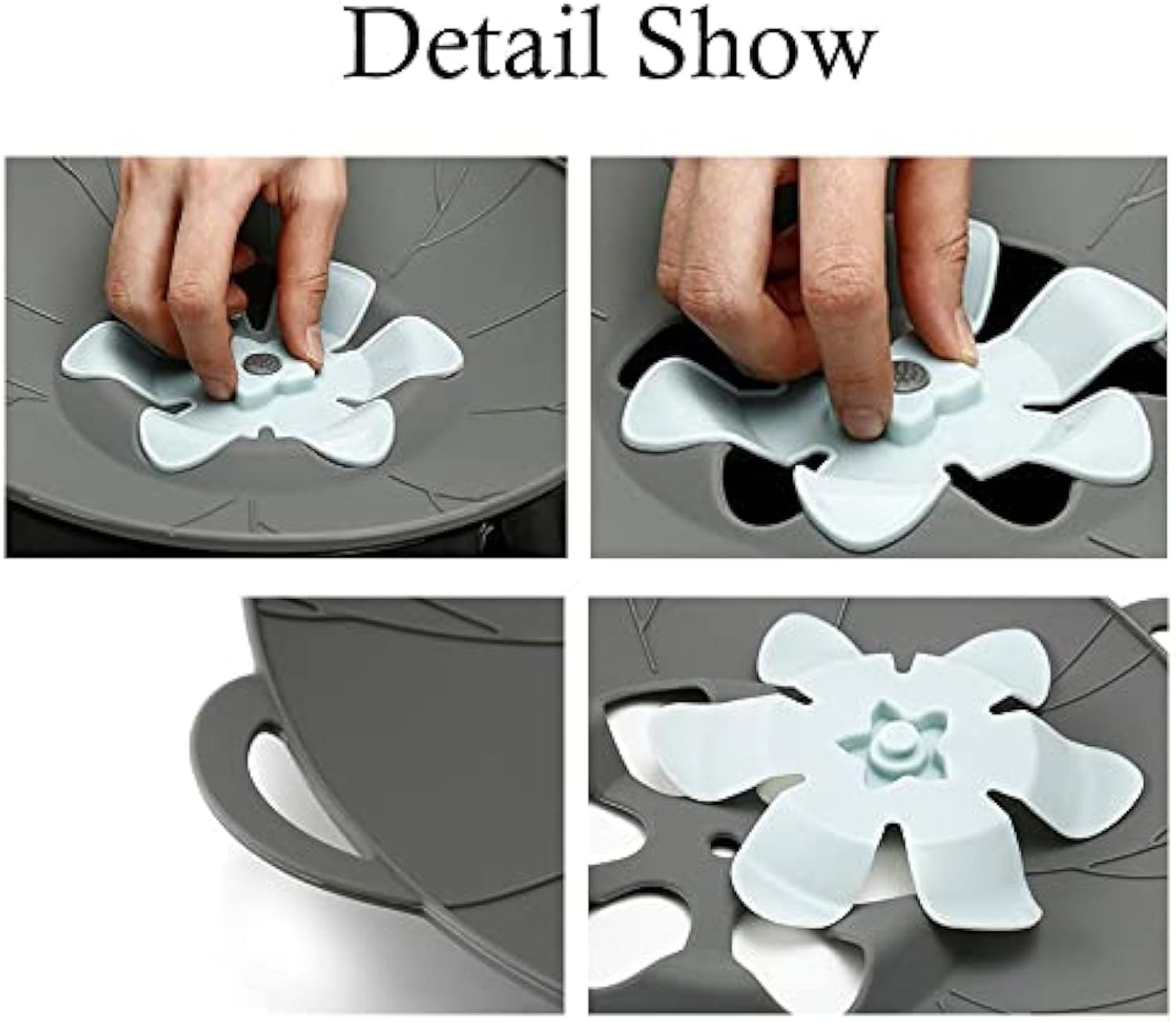 Silicone Spill-Proof Pot Lid – 3 Sizes In 1 Set