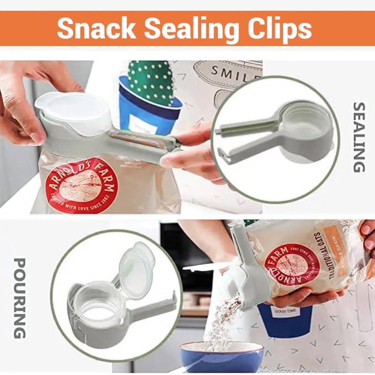 Food Storage Sealing Clip(4 Colors in a Set)