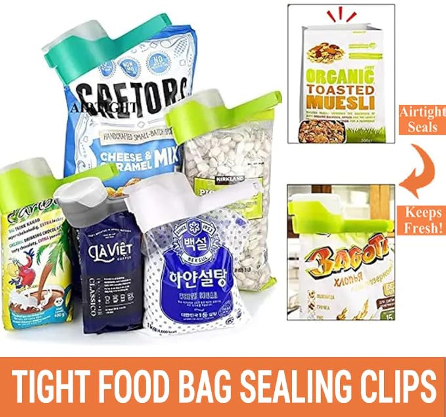 Food Storage Sealing Clip(4 Colors in a Set)