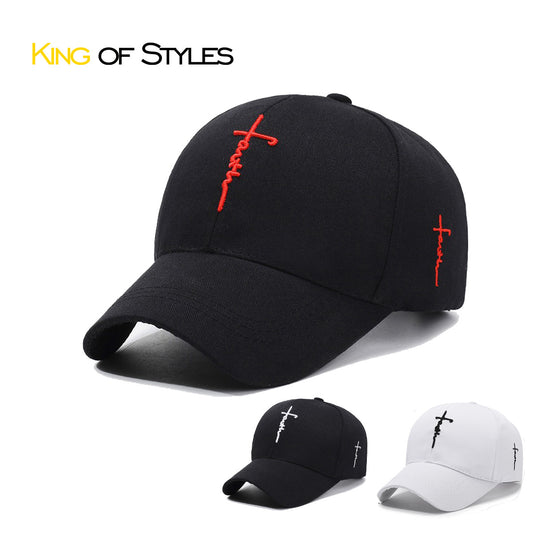Jesus Cross Cap – Christian Faith Hat for Men & Women, Soft Cotton, Adjustable Fit