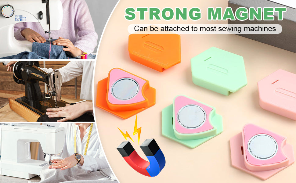 Magnetic Seam Guide For Sewing Machine (3 colors in a set)