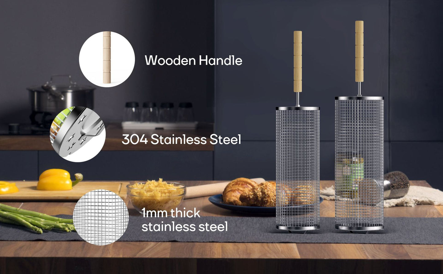Stainless Steel Rotating Grill